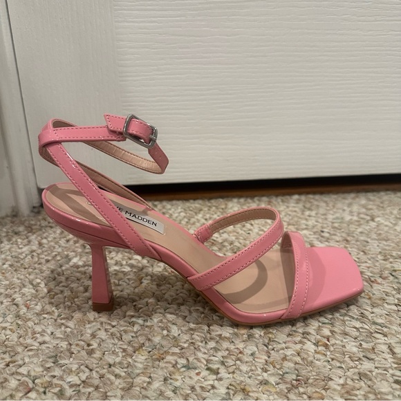Pink Steve Madden Square Toe Heels - Picture 3 of 5